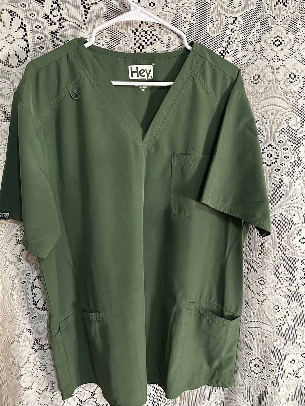 Women’s Scrub Set in Olive Green - Picture 7 of 9